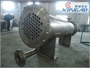 純鈦換熱器！制造好驗(yàn)收結(jié)束！