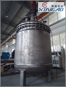 純鈦反應釜1500L 制造好驗收結束！
