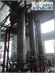 純鈦三效蒸發(fā)裝置3套！制造好驗(yàn)收結(jié)束！