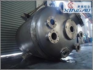 純鈦反應(yīng)釜3000L 制造好驗(yàn)收結(jié)束！